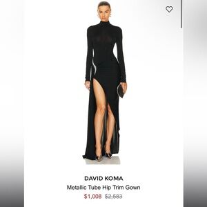 LOOKING FOR DAVID KOMA GOWN$$$$SIZE 2 / 4